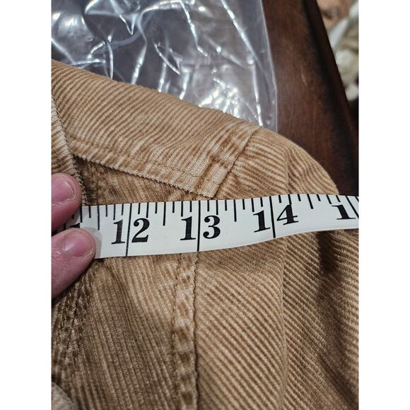 Vintage Abercrombie & Fitch Corduroy Tan Double Breasted Jacket Coat Size XS - Picture 8 of 9